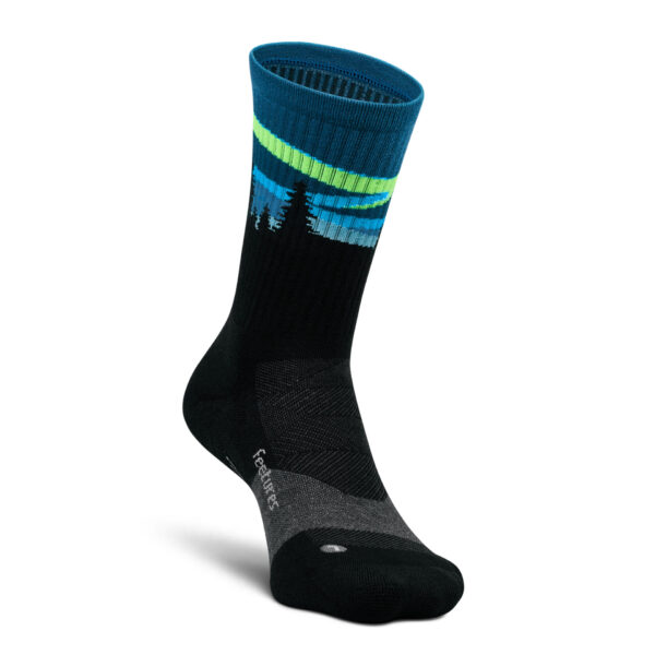 Feetures Trail Max Cushion Mini Crew - Blue Aurora