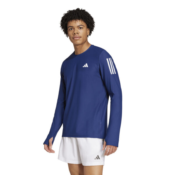 Adidas Men's Own The Run Long Sleeve Top - Dark Blue