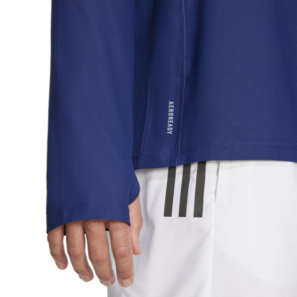 Adidas Men's Own The Run Long Sleeve Top - Dark Blue - Image 6