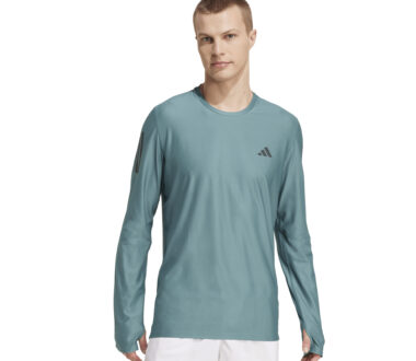 Adidas Men's Own The Run Long Sleeve Top - Preloved Teal