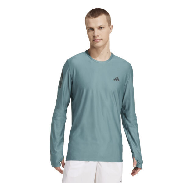 Adidas Men's Own The Run Long Sleeve Top - Preloved Teal