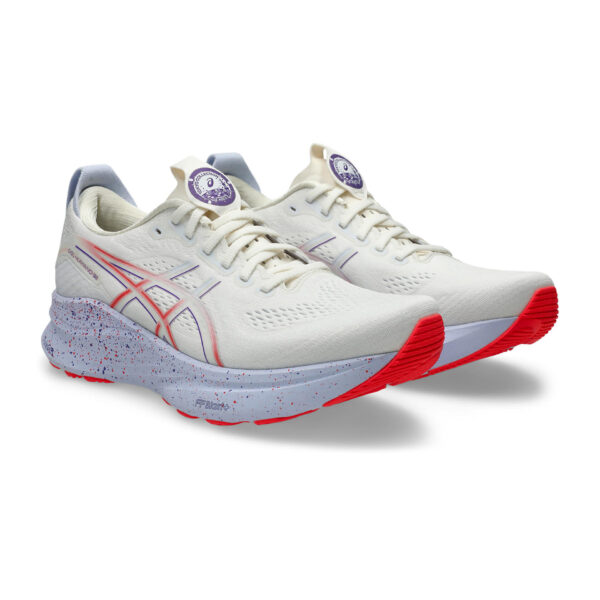 Asics Men's Gel-Kayano 32 Tokyo - Cream/Edo Purple - Image 3