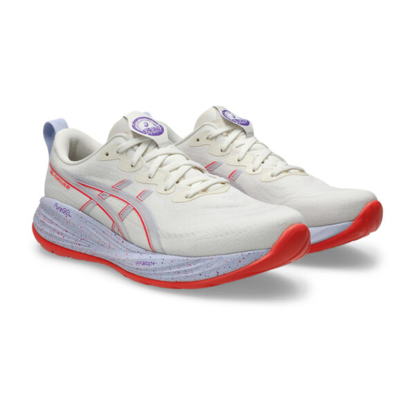 Asics Men's Gel-Cumulus 27 Tokyo - Cream/Edo Purple - Image 3
