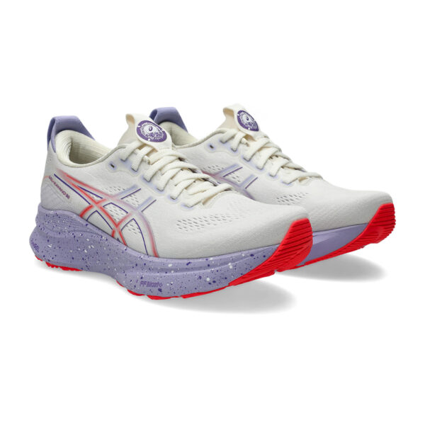 Asics Women's Gel-Kayano 32 Tokyo - Cream/Edo Purple - Image 3