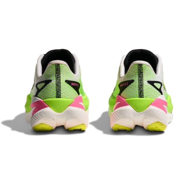 Hoka Women's Mach X 3 - White/Neon Lime - Image 8