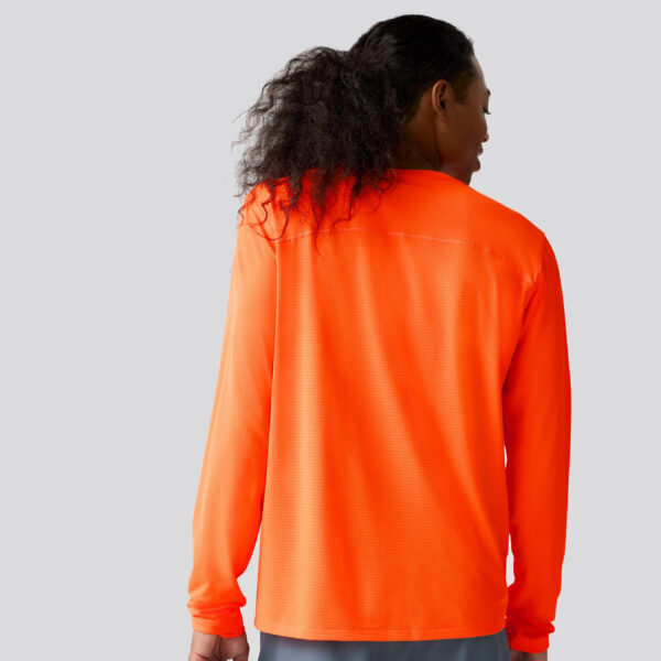 Brooks Men's  Atmosphere Long Sleeve 3.0 - Shocking Orange - Image 2