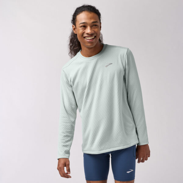 Brooks Men's Notch Thermal Long Sleeve 3.0 - Smoke