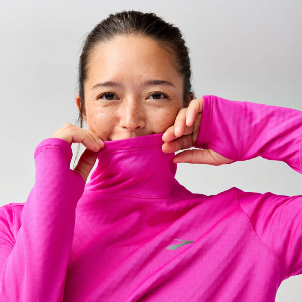 Brooks Women's Notch Thermal Long Sleeve 3.0 - Magenta - Image 3