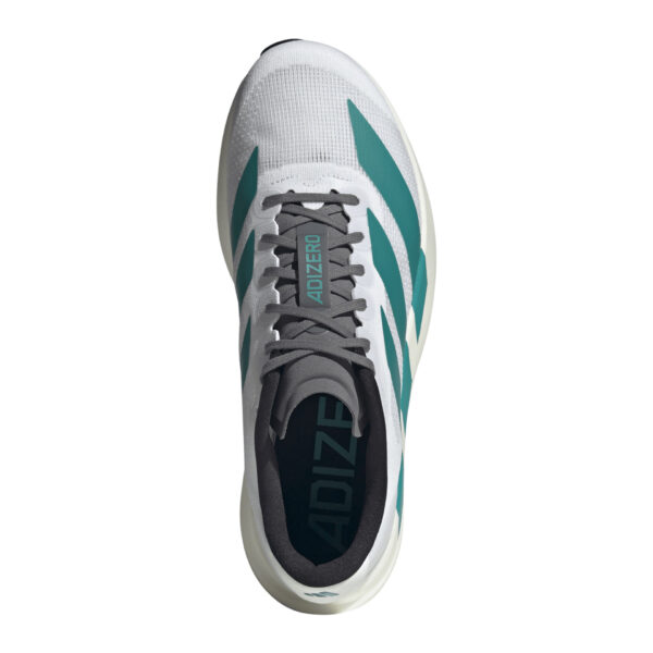 Adidas Men's Adizero Evo SL - Ftwr White/Pure Teal/Grey Four - Image 5