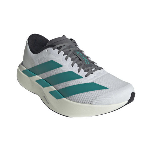 Adidas Men's Adizero Evo SL - Ftwr White/Pure Teal/Grey Four - Image 3