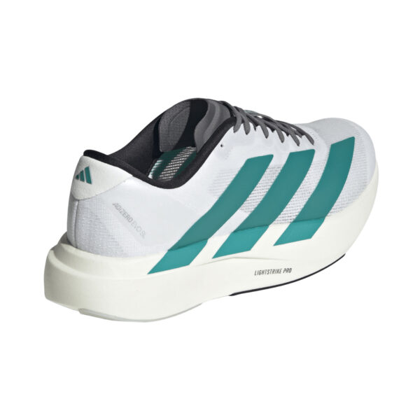 Adidas Men's Adizero Evo SL - Ftwr White/Pure Teal/Grey Four - Image 4