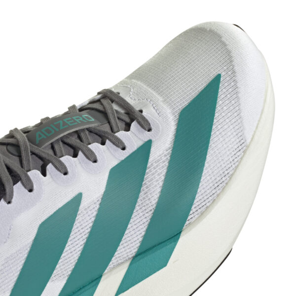 Adidas Men's Adizero Evo SL - Ftwr White/Pure Teal/Grey Four - Image 7