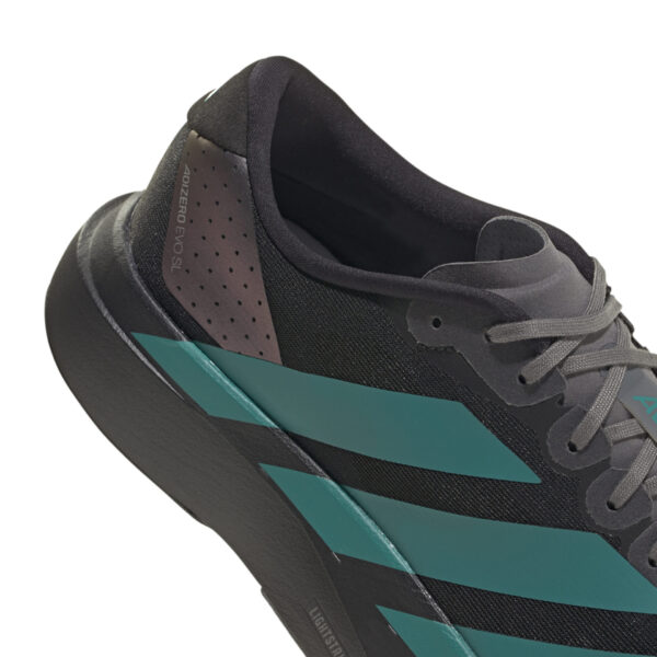 Adidas Men's Adizero Evo SL - Core Black/Pure Teal/Grey Four - Image 7