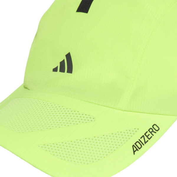 Adidas RunningXAdizero Cap - Lucid Lemon/Black Reflective - Image 3