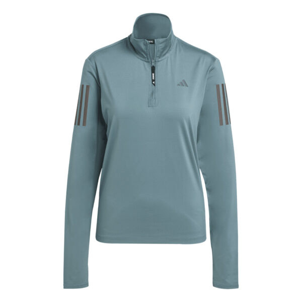 Adidas Women's Own the Run Half-Zip Top - Preloved Teal - Image 6