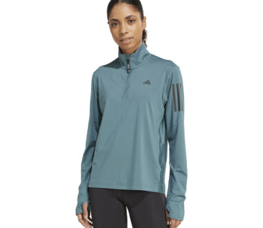 Adidas Women's Own the Run Half-Zip Top - Preloved Teal