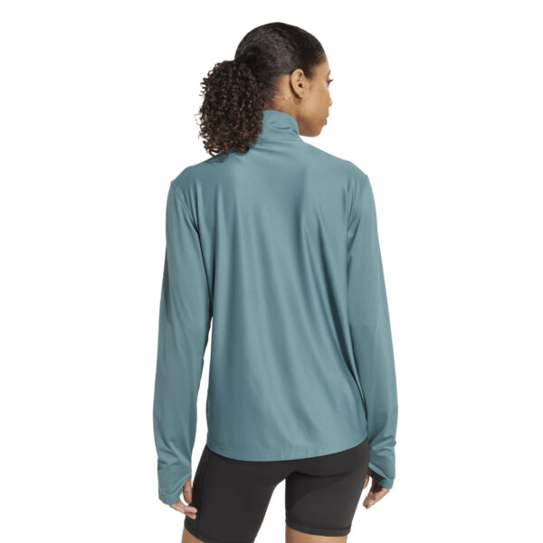 Adidas Women's Own the Run Half-Zip Top - Preloved Teal - Image 2