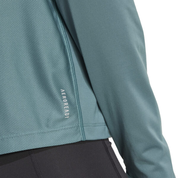 Adidas Women's Own the Run Half-Zip Top - Preloved Teal - Image 5