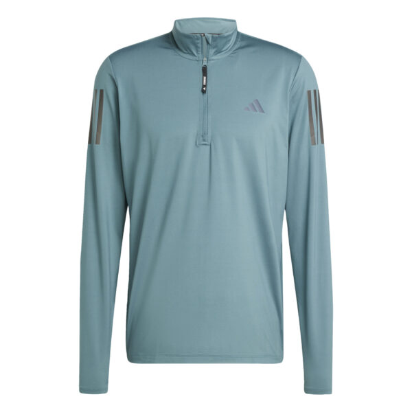 Adidas Men's Own The Run Half Zip - Preloved Teal - Image 6