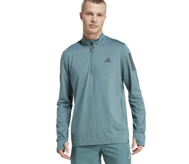 Adidas Men's Own The Run Half Zip - Preloved Teal