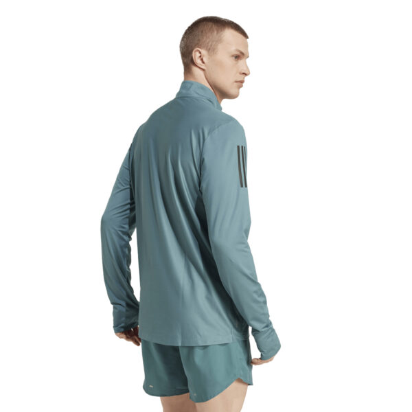 Adidas Men's Own The Run Half Zip - Preloved Teal - Image 2
