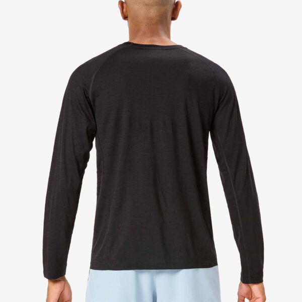 NNormal Men's Merino Long Sleeve T-shirt - Black - Image 5