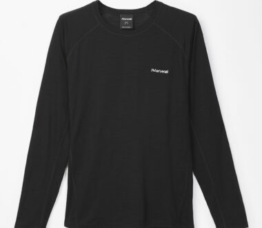 NNormal Men's Merino Long Sleeve T-shirt - Black