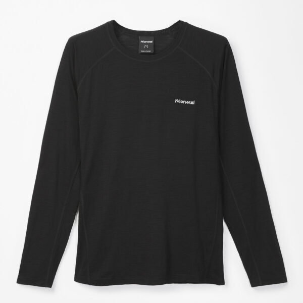 NNormal Men's Merino Long Sleeve T-shirt - Black