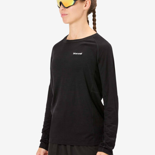NNormal Women's Merino Long Sleeve T-shirt - Black - Image 5