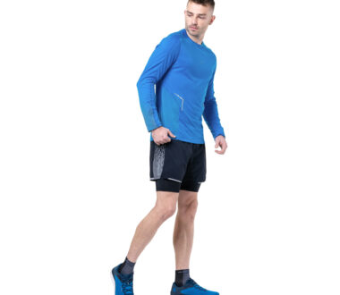 Ronhill Men's Tech Reflect L/S Tee - ElecBlueMarl/Reflect