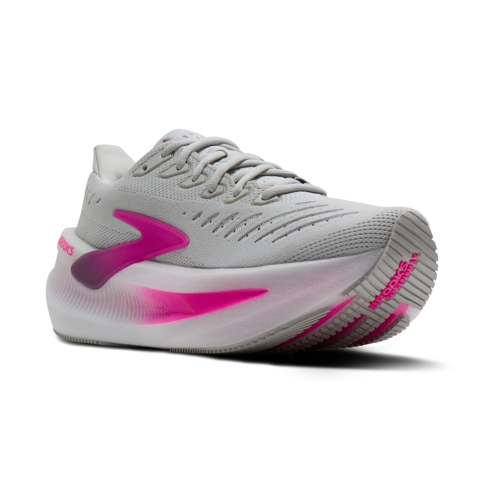 Brooks Women's Glycerin Max 2 - Oyster/Argyle/Cyber Pink - Image 3
