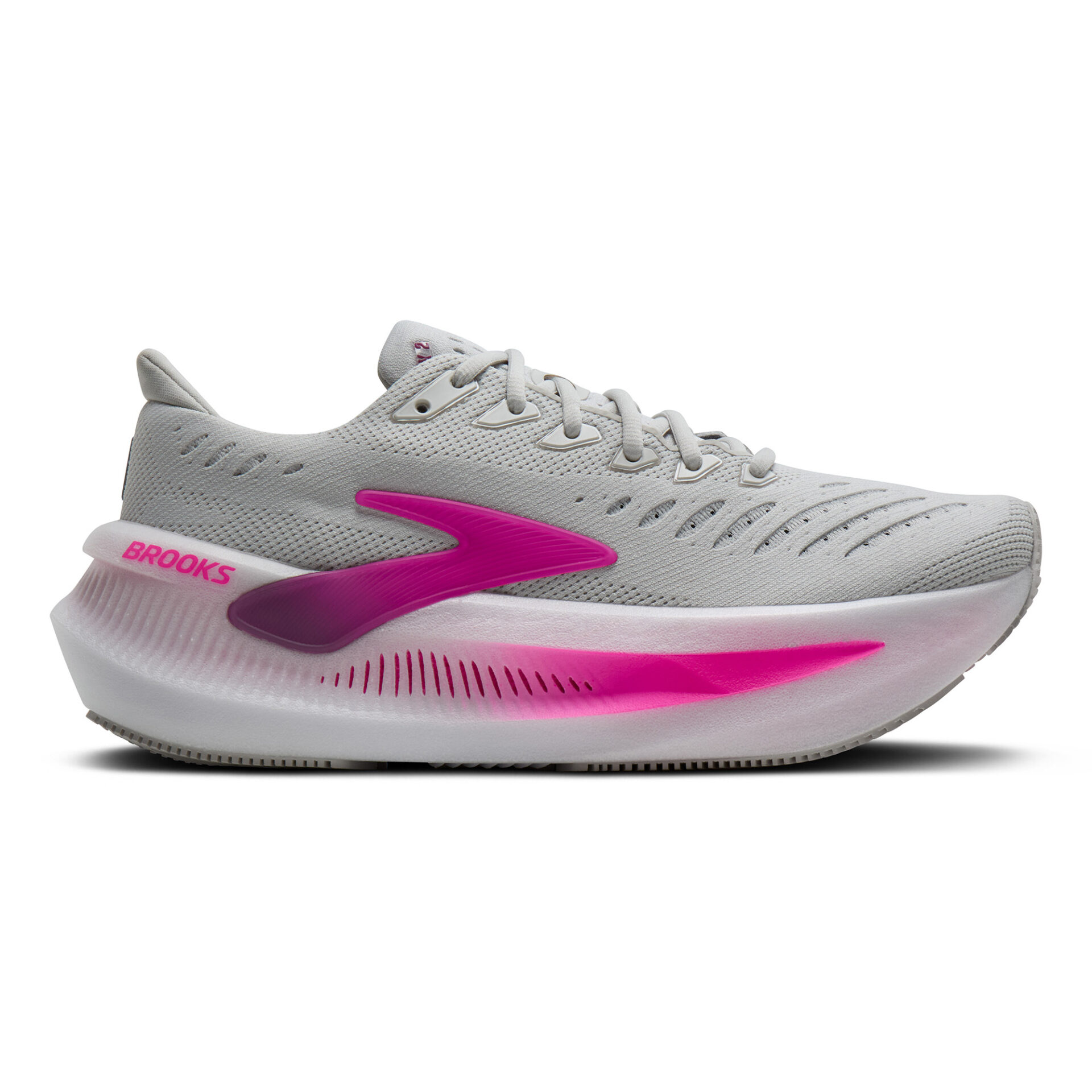 Brooks Women's Glycerin Max 2 - Oyster/Argyle/Cyber Pink