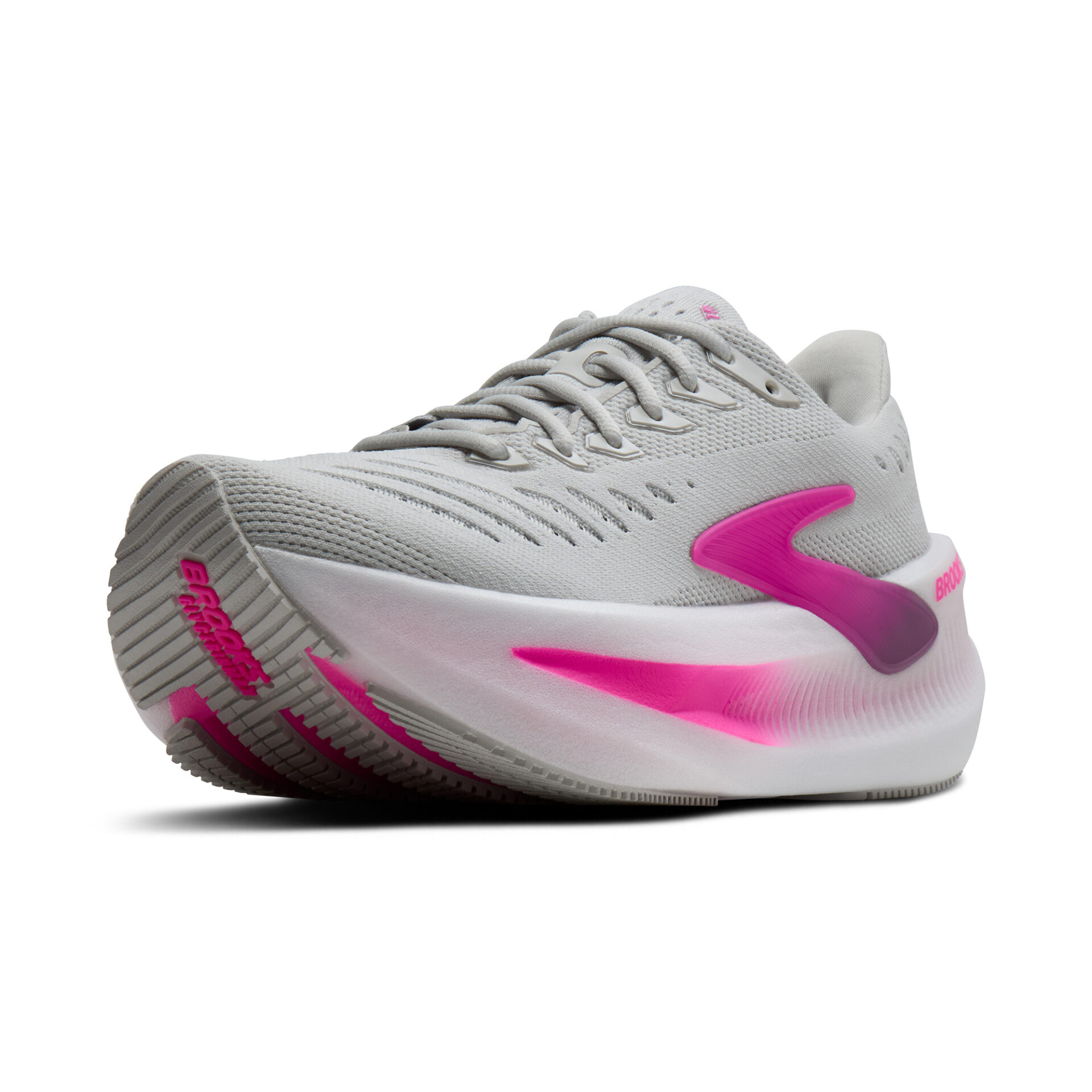 Brooks Women's Glycerin Max 2 - Oyster/Argyle/Cyber Pink - Image 4