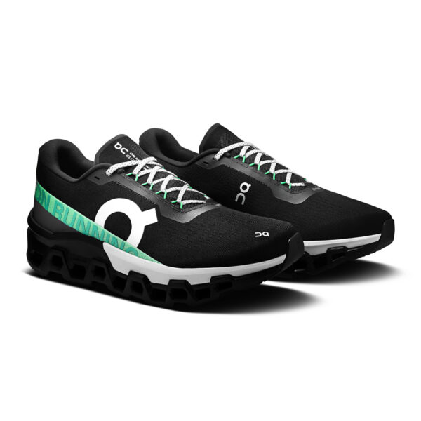 On Men's Cloudmonster 2 - Black/Glacier - Image 3