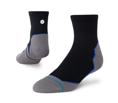 Stance Contrast Seam Light Quarter - Black