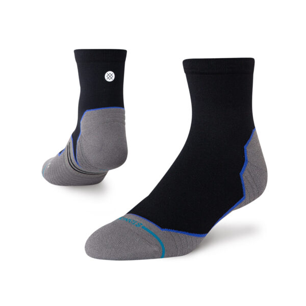 Stance Contrast Seam Light Quarter - Black