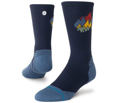 Stance Peaks Ribbed Light Crew - Navy