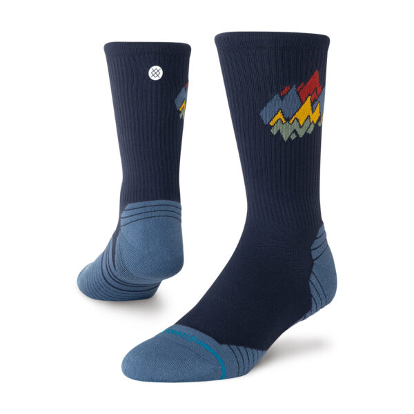 Stance Peaks Ribbed Light Crew - Navy