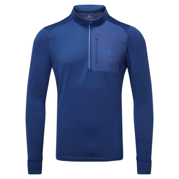 Ronhill Men's Tech Winter 1/2 Zip - Ocean/Electric Blue - Image 4