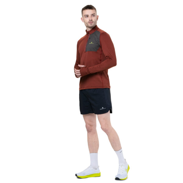 Ronhill Men's Tech Winter 1/2 Zip - Chestnut/Oxide - Image 3