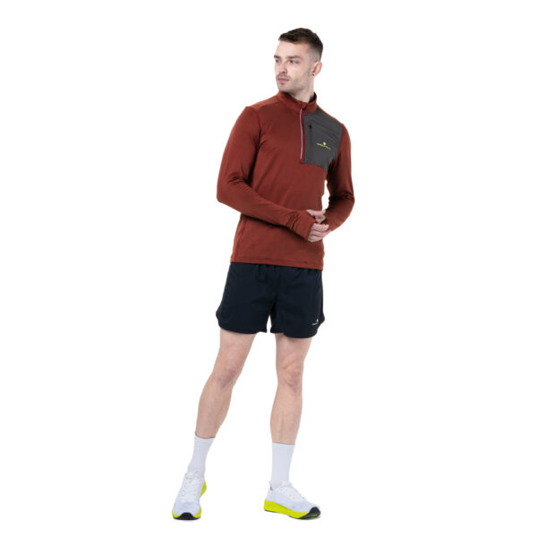 Ronhill Men's Tech Winter 1/2 Zip - Chestnut/Oxide