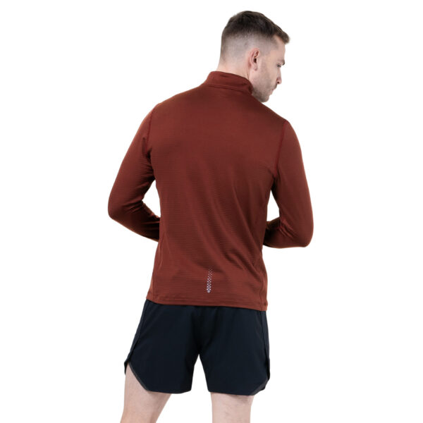 Ronhill Men's Tech Winter 1/2 Zip - Chestnut/Oxide - Image 2
