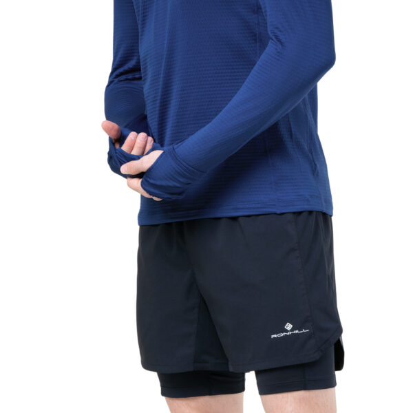 Ronhill Men's Tech Winter 1/2 Zip - Ocean/Electric Blue - Image 3