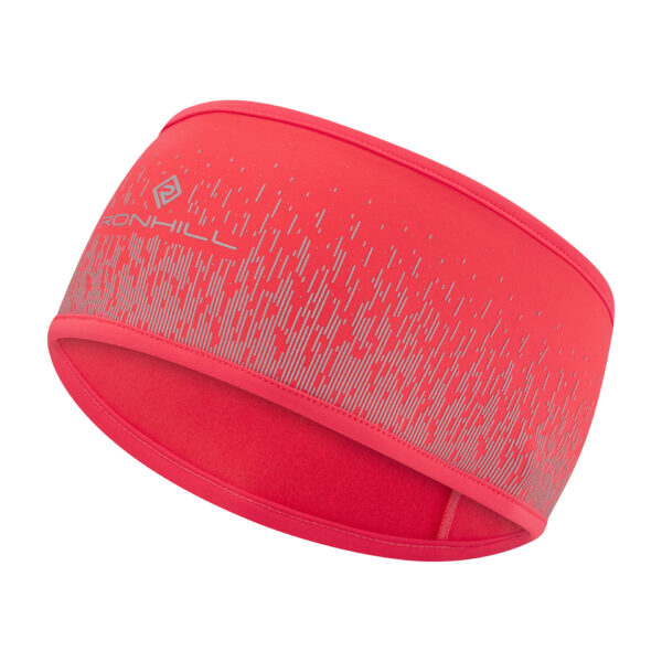 Ronhill Reflect Headband - Hot Coral/Reflect