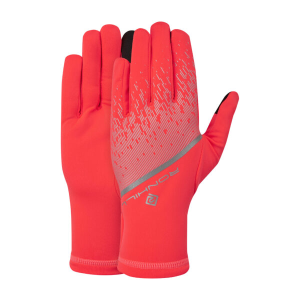 Ronhill Reflect Glove - Hot Coral/Reflect