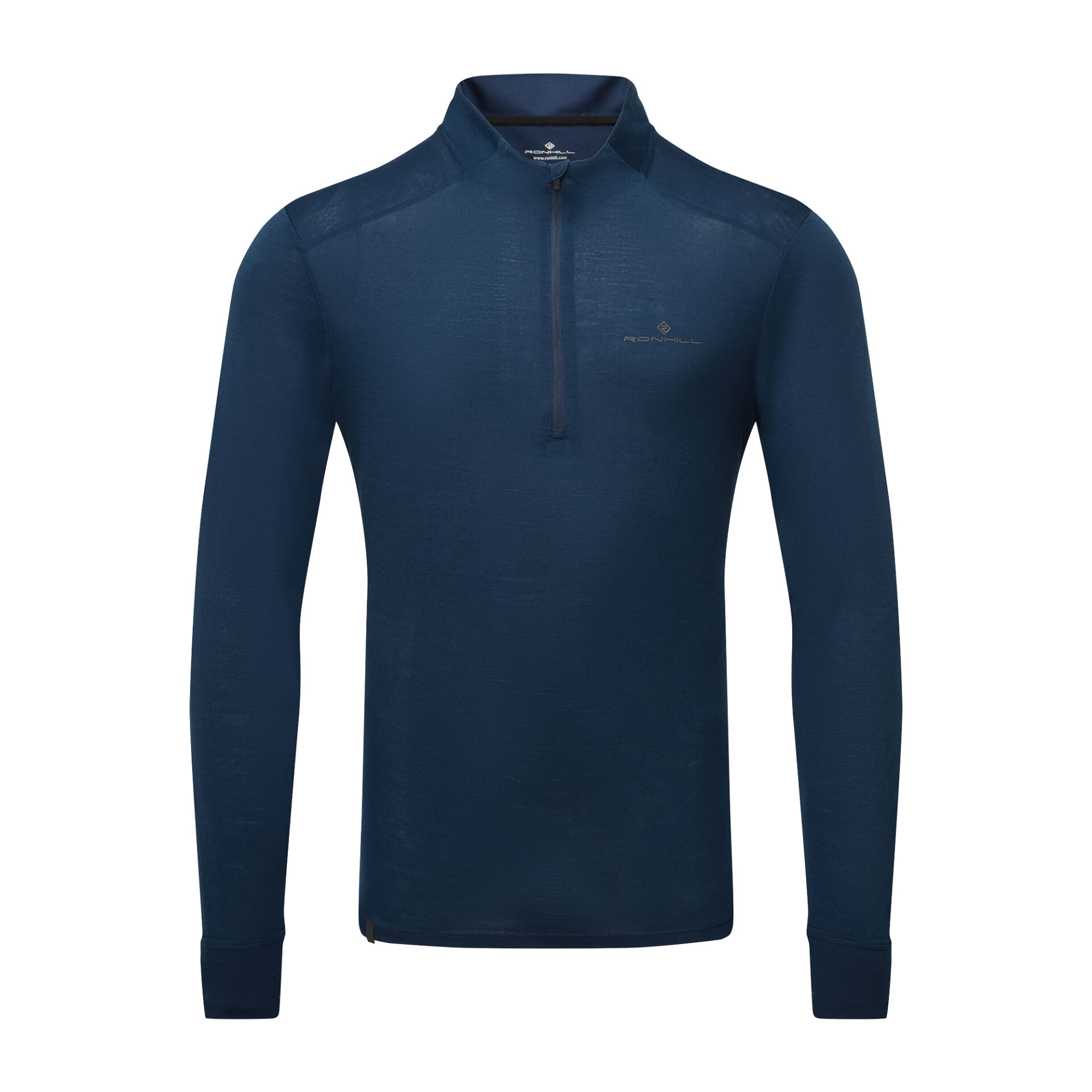Ronhill Men's Tech Merino 1/2 Zip - Dark Navy/Oxide - Image 5