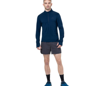 Ronhill Men's Tech Merino 1/2 Zip - Dark Navy/Oxide