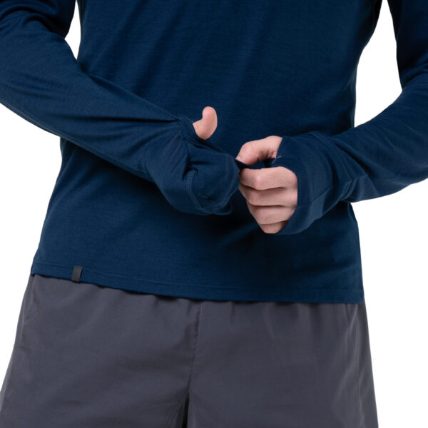 Ronhill Men's Tech Merino 1/2 Zip - Dark Navy/Oxide - Image 4
