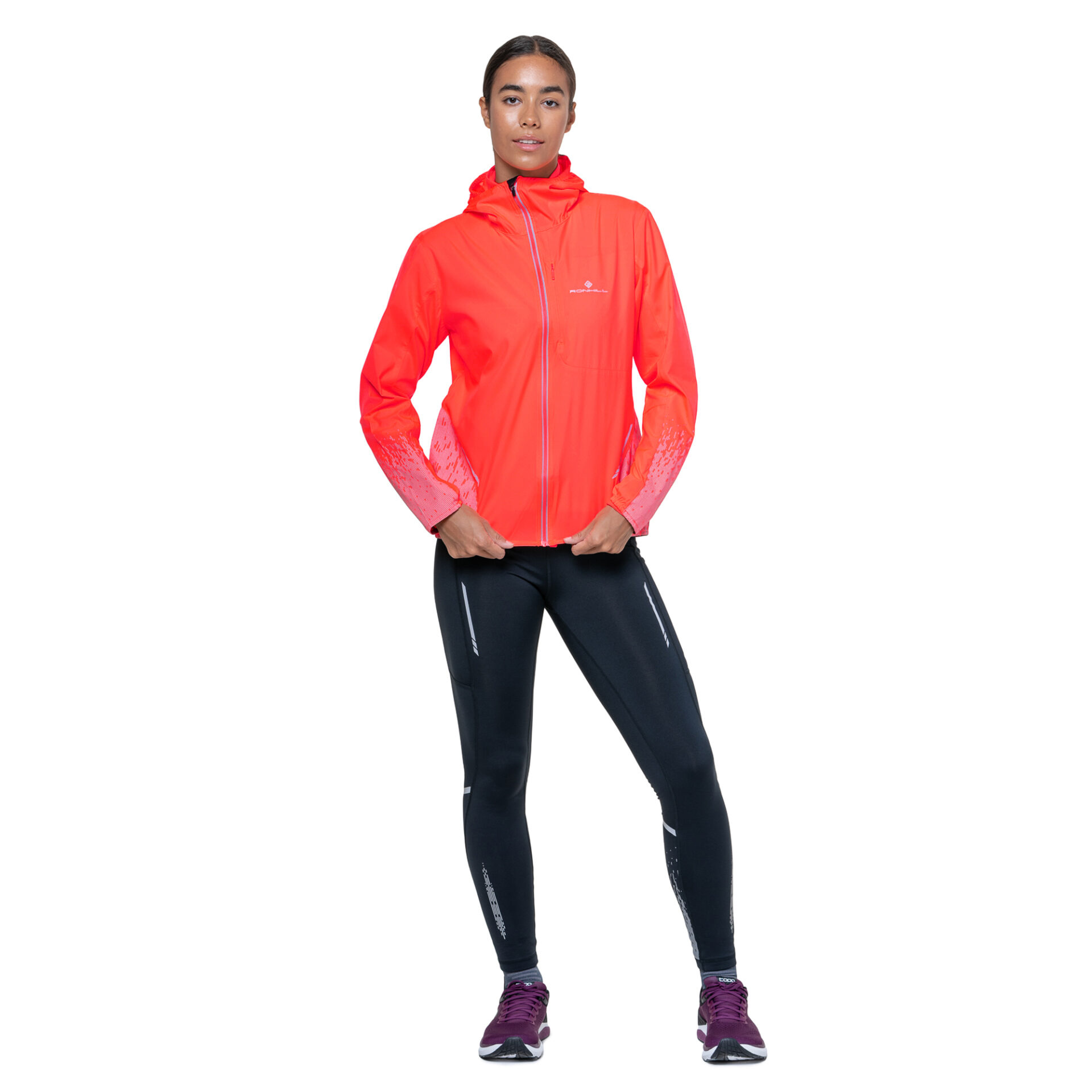 Ronhill Women's Tech Reflect Jacket - Hot Coral/Reflect - Image 3