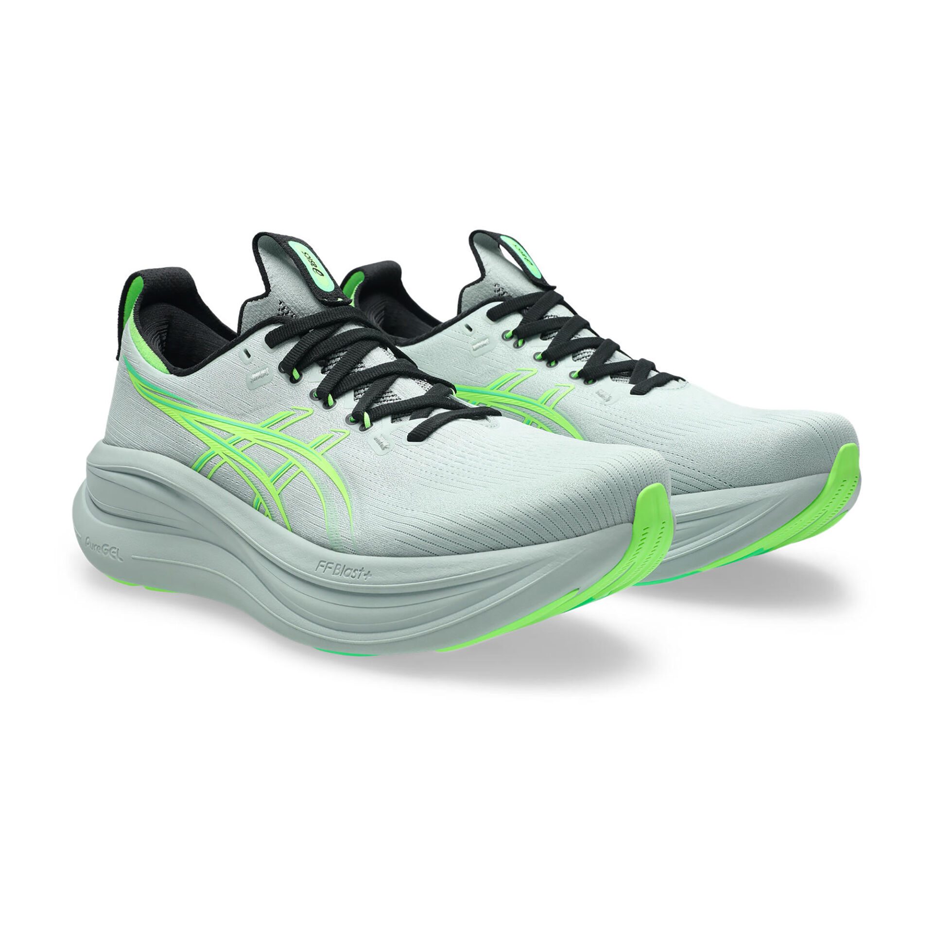 Asics Men's Gel-Nimbus 28 - Cold Moss/Illuminate Green - Image 3